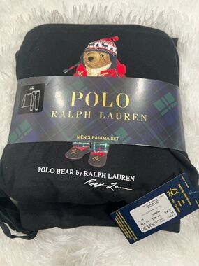 Polo by Ralph Lauren Black Polo Bear Men’s Pajama Set